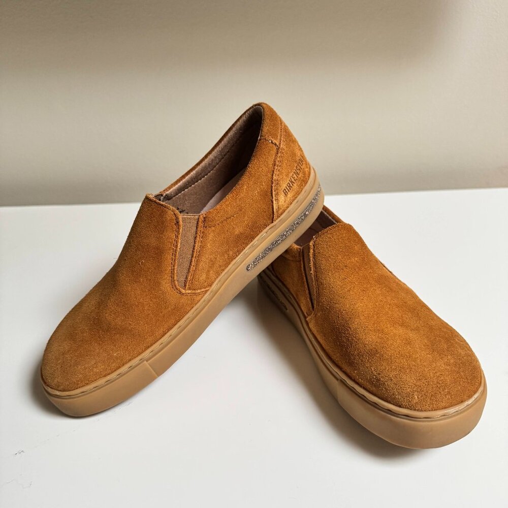 BIRKENSTOCK Oswego Suede Leather Slip-On Shoes - Picture 2 of 16